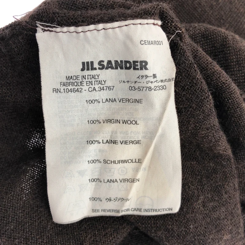 JIL SANDER / ジルサンダー | ウール Vネックニット |