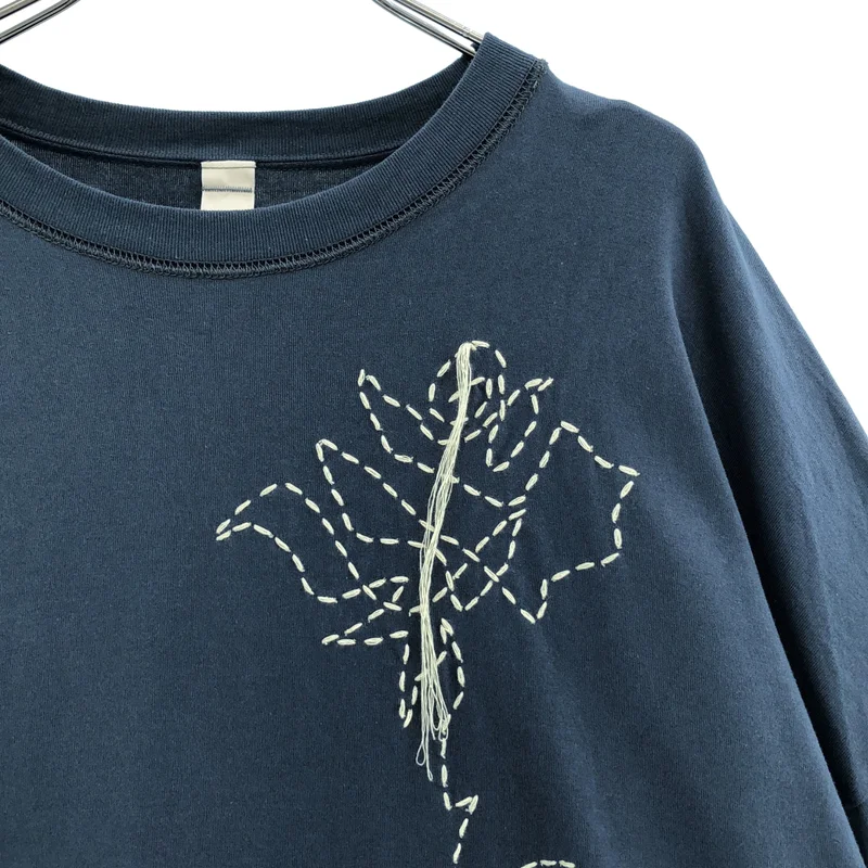 SHINYA KOZUKA / シンヤコヅカ | 2026SS | THE MOONED FLOWER IS STITCHED ON YOUR BODY オーバーサイズ フラワーステッチ Tシャツ | L | メンズ
