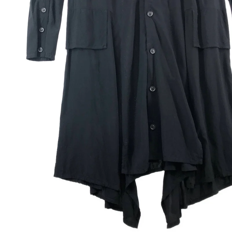 YOHJI YAMAMOTO +NOIR / ヨウジヤマモトプリュスノアール | 2020SS | オープンカラー シャツワンピース | 1 | レディース