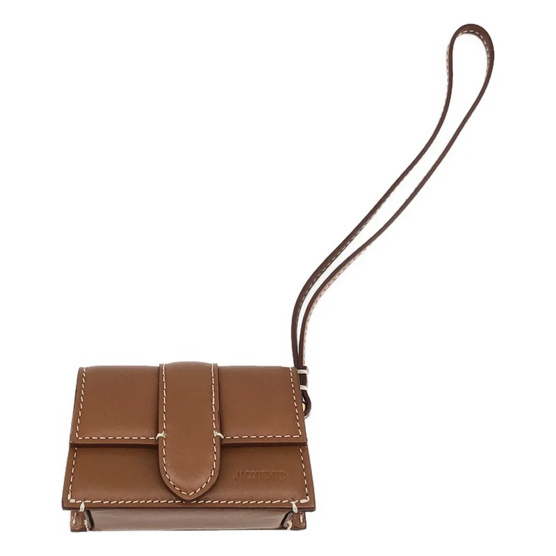 JACQUEMUS / ジャックムス | W Le Porte Bambino / バンビーノ レザー ロゴ ミニ ハンドバッグ ポーチ | OS | レディース