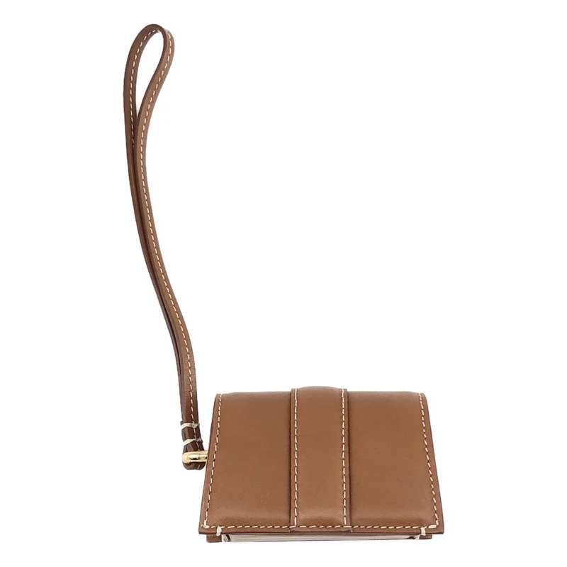 JACQUEMUS / ジャックムス | W Le Porte Bambino / バンビーノ レザー ロゴ ミニ ハンドバッグ ポーチ | OS | レディース