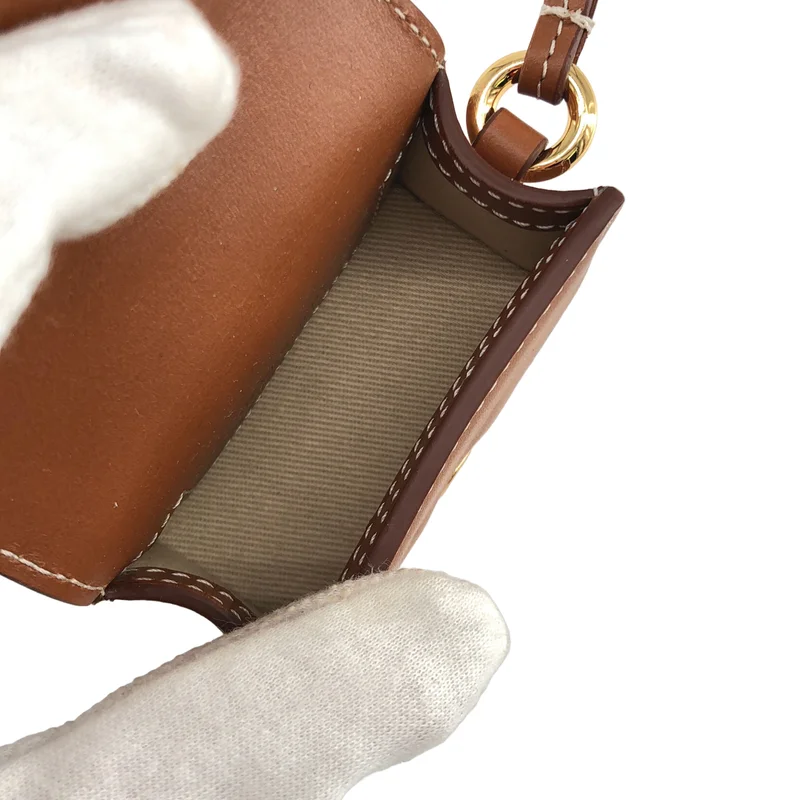 JACQUEMUS / ジャックムス | W Le Porte Bambino / バンビーノ レザー ロゴ ミニ ハンドバッグ ポーチ | OS | レディース