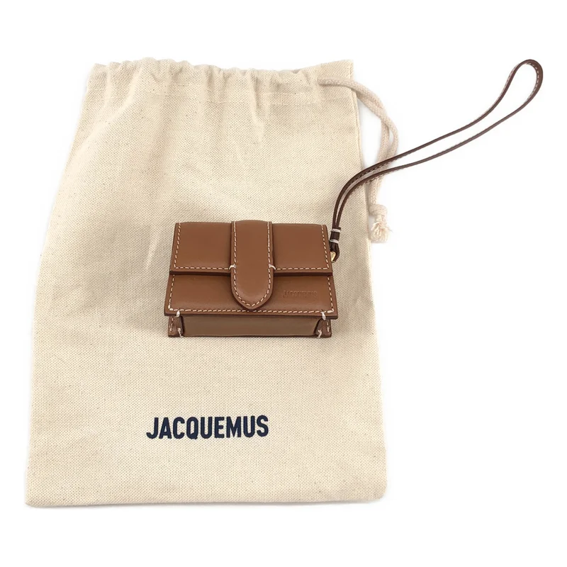 JACQUEMUS / ジャックムス | W Le Porte Bambino / バンビーノ レザー ロゴ ミニ ハンドバッグ ポーチ | OS | レディース