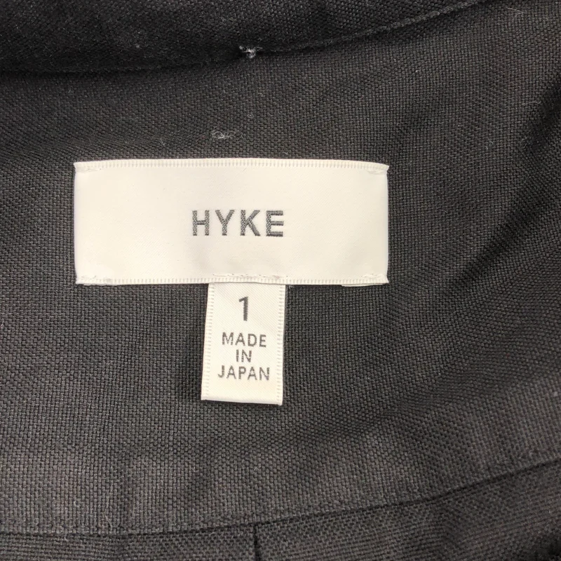 HYKE / ハイク | 2020AW | ロゴボタン ベルテッド チュールスリーブ ワンピース | 1 | レディース