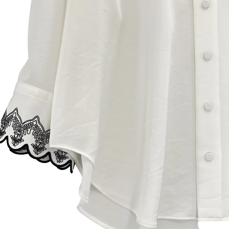 HARUNOBUMURATA / ハルノブムラタ | ×FETICO / LACE EMBROIDERY GWEN/レースエンブロイダリーブラウス | 36 | レディース