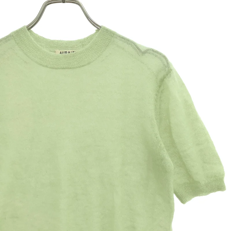 AURALEE / オーラリー | 2024SS | KID MOHAIR SHEER KNIT TEE  キッドモヘア ニットTシャツ | 0 | レディース