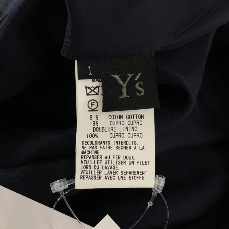 Y's / ワイズヨウジヤマモト | 2025SS | チェック柄 サロペット ワンピース | 1 | レディース