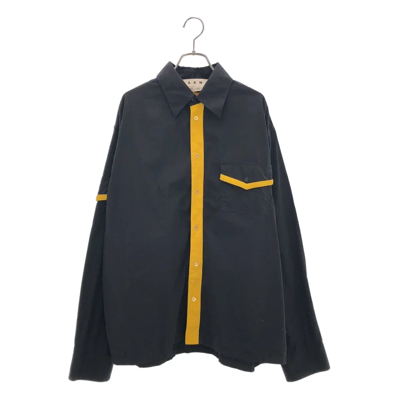 MARNI / マルニ | 2020SS | コットン バイカラー フラップポケットシャツ | 50 | メンズ