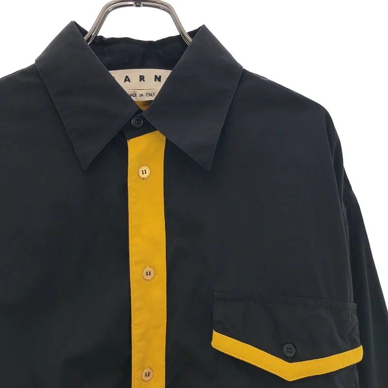 MARNI / マルニ | 2020SS | コットン バイカラー フラップポケットシャツ | 50 | メンズ
