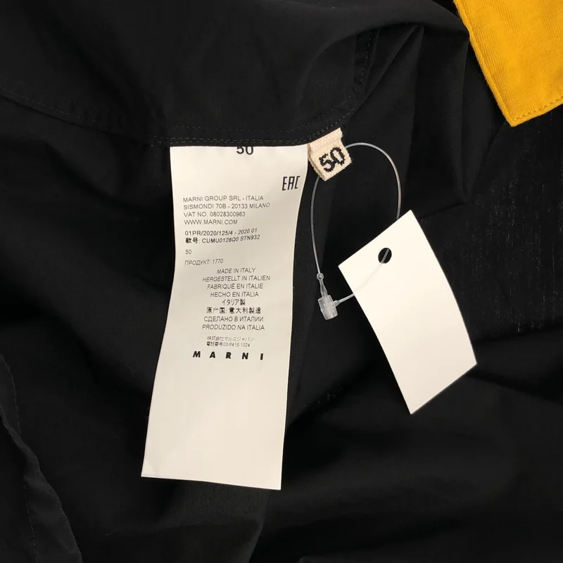 MARNI / マルニ | 2020SS | コットン バイカラー フラップポケットシャツ | 50 | メンズ