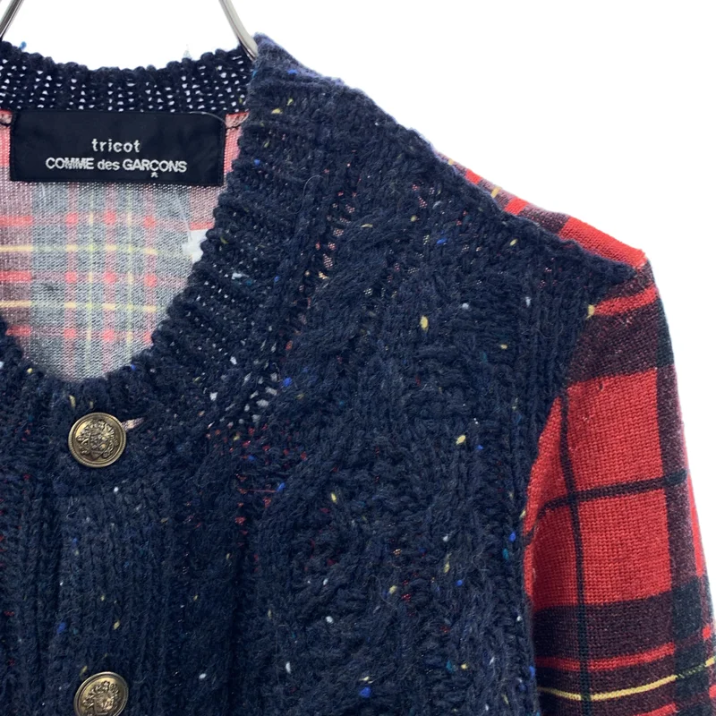 tricot COMME des GARCONS / トリココムデギャルソン | 2011AW | ウール 金ボタン ケーブル ニット カーディガン |