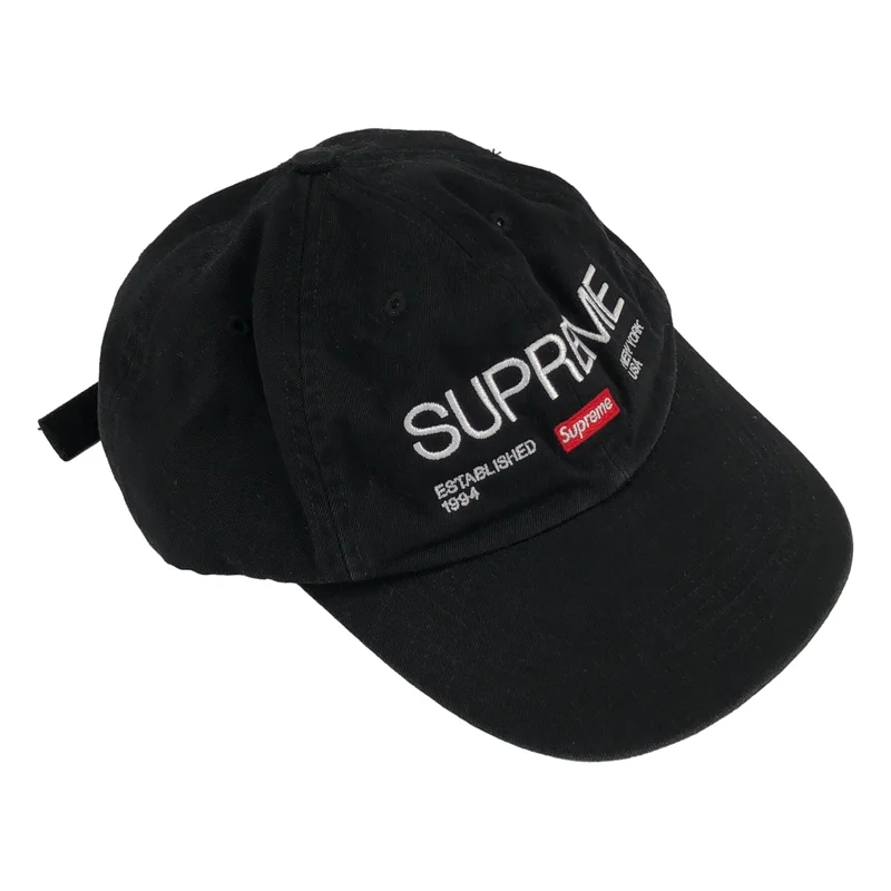 SUPREME / シュプリーム | 2021AW | Est.1994 6 panel cap ロゴ刺しゅう キャップ |