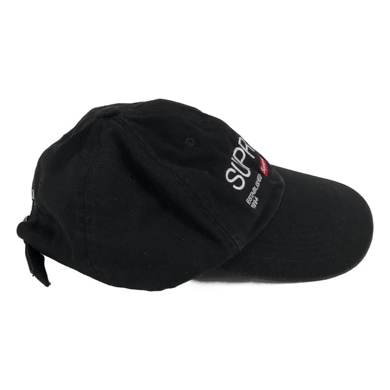 SUPREME / シュプリーム | 2021AW | Est.1994 6 panel cap ロゴ刺しゅう キャップ |