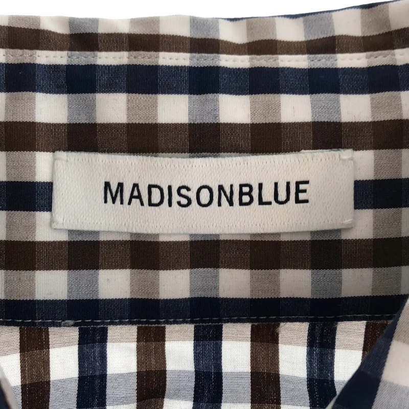 MADISON BLUE / マディソンブルー | 2023SS | ギンガムチェック ボウタイ ノースリーブブラウス | XS | レディース