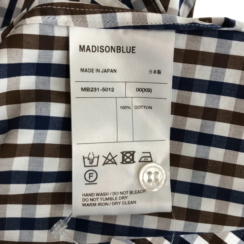 MADISON BLUE / マディソンブルー | 2023SS | ギンガムチェック ボウタイ ノースリーブブラウス | XS | レディース