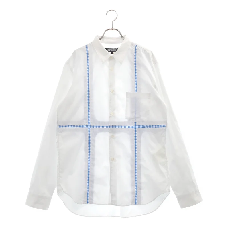 COMME des GARCONS HOMME DEUX / コムデギャルソンオムドゥ | 2022SS | コットン ギンガムチェック 切り替えシャツ | L | メンズ