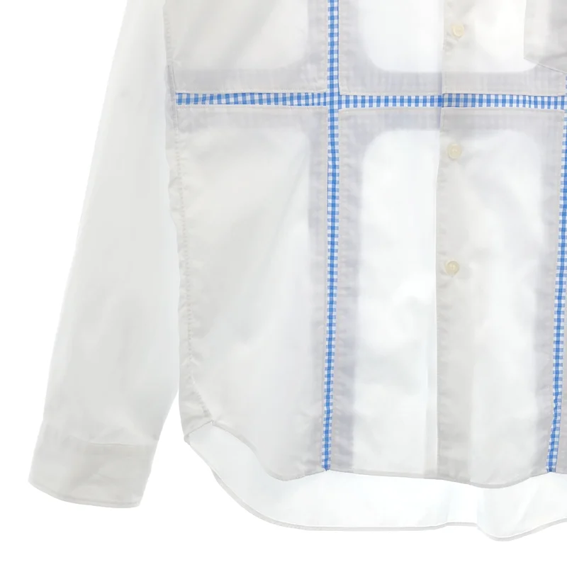 COMME des GARCONS HOMME DEUX / コムデギャルソンオムドゥ | 2022SS | コットン ギンガムチェック 切り替えシャツ | L | メンズ