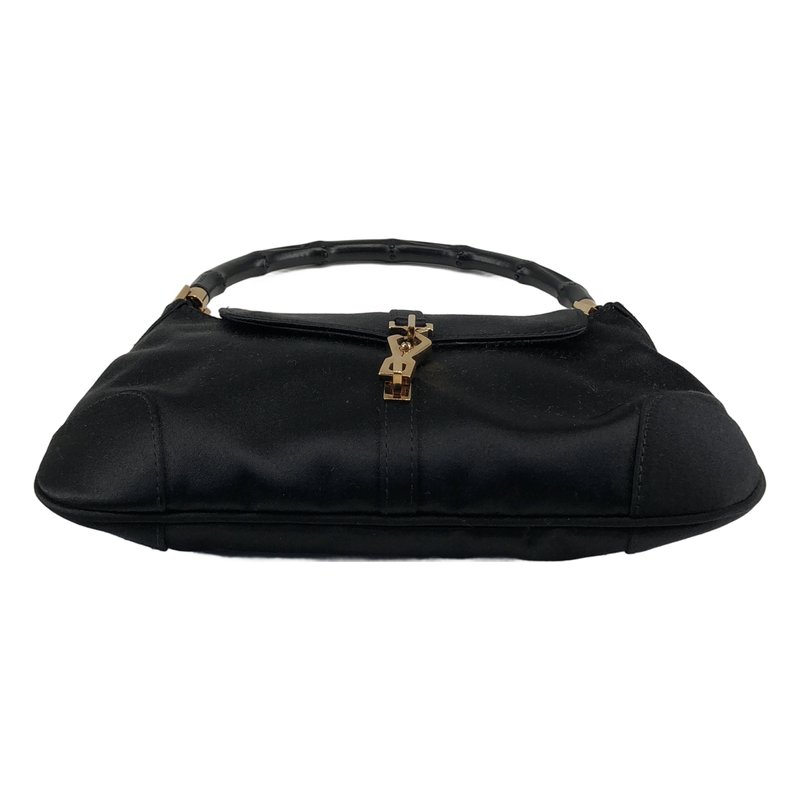 GUCCI / グッチ | ジャッキー バンブーハンドル サテン ミニハンドバッグ |