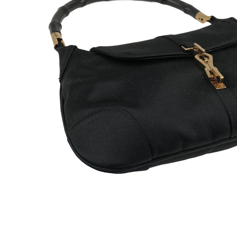 GUCCI / グッチ | ジャッキー バンブーハンドル サテン ミニハンドバッグ |