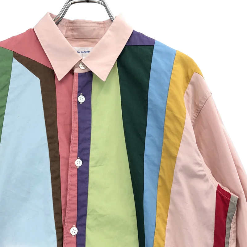 COMME des GARCONS SHIRT / コムデギャルソンシャツ | 2020SS | × Karl Benjamin コットン 切替 シャツ | M | メンズ