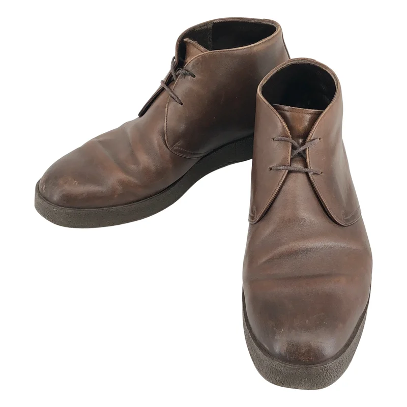 Ermenegildo Zegna / エルメネジルドゼニア | レザー チャッカブーツ | 10 | メンズ