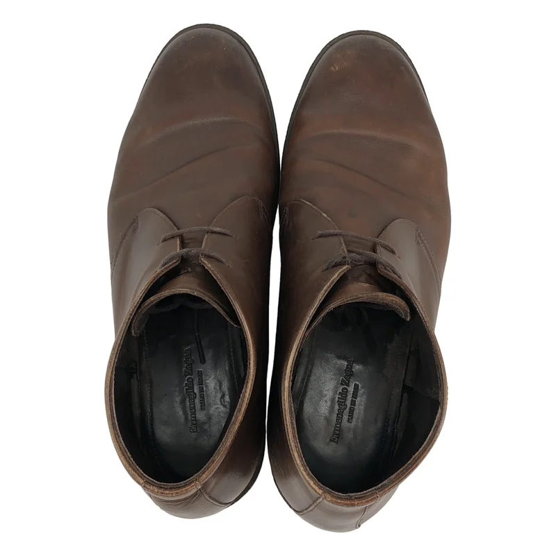 Ermenegildo Zegna / エルメネジルドゼニア | レザー チャッカブーツ | 10 | メンズ