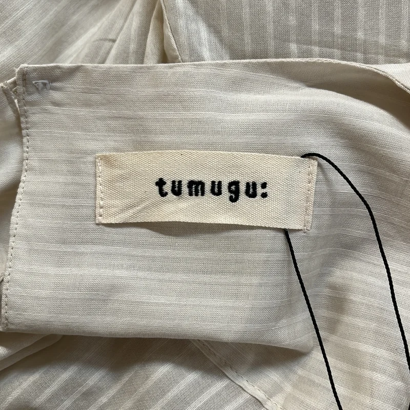 tumugu / ツムグ | コットン ドビーストライプ ノースリーブワンピース | F | レディース