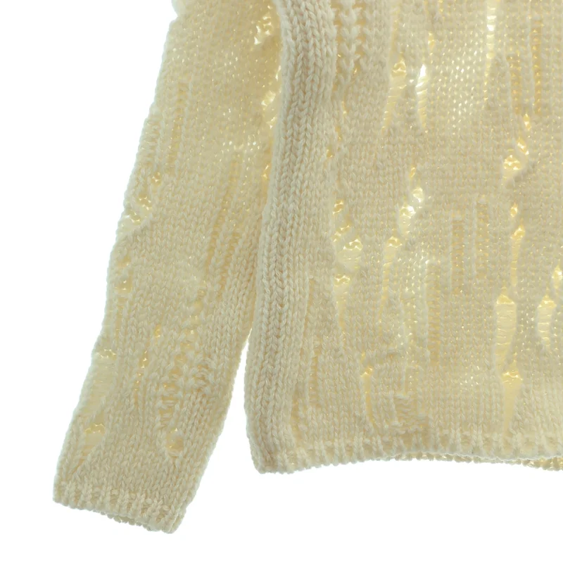 COMME des GARCONS / コムデギャルソン | 2015AW | リボン装飾 ローゲージニット | XS | レディース