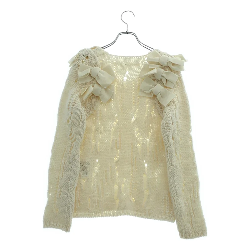 COMME des GARCONS / コムデギャルソン | 2015AW | リボン装飾 ローゲージニット | XS | レディース