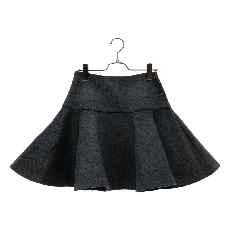 BORDERS at BALCONY / ボーダーズアットバルコニー | 2024AW | FLARE MINI SKIRT / ウール フレアミニスカート | 36 | レディース
