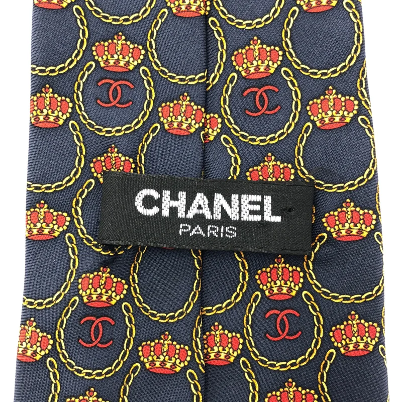 CHANEL / シャネル | シルク 総柄 ココマーク スーツ ネクタイ |