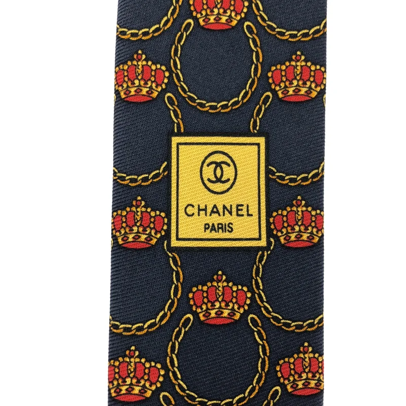 CHANEL / シャネル | シルク 総柄 ココマーク スーツ ネクタイ |