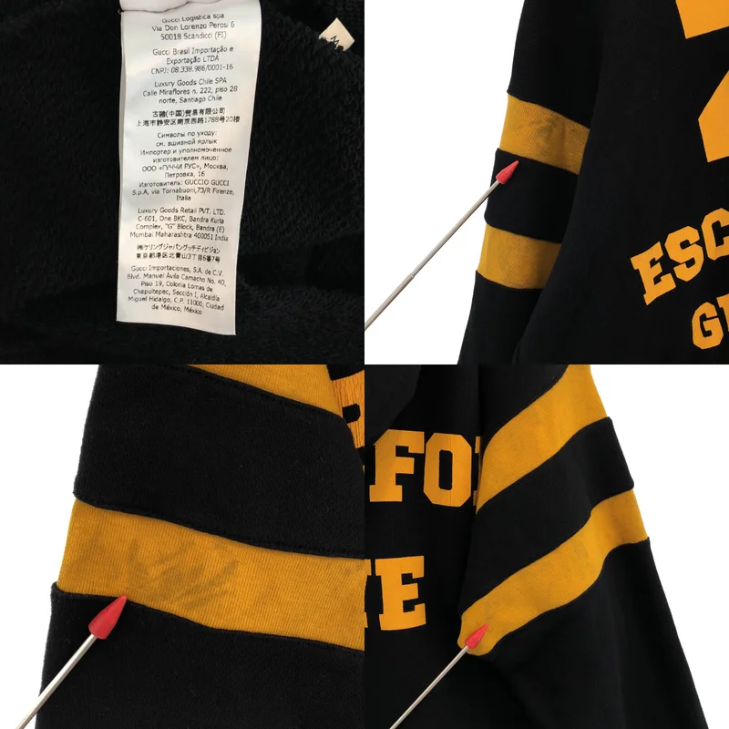 GUCCI / グッチ | ESCHATOLOGY カレッジロゴ プルオーバー パーカー | M | メンズ