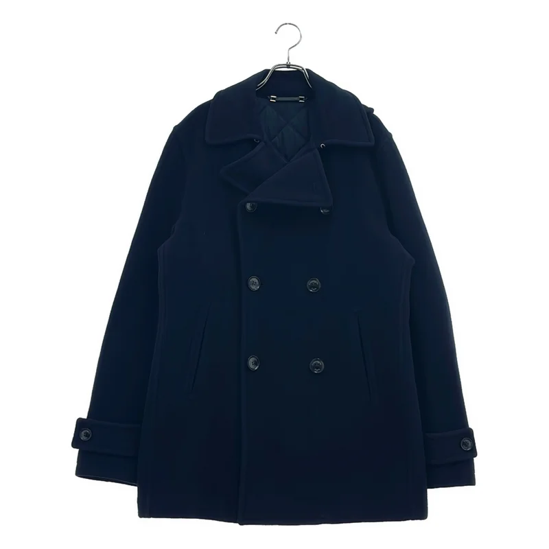 Ermenegildo Zegna / エルメネジルドゼニア | ウール カシミヤ 裏地キルティング Pコート | 50 | メンズ