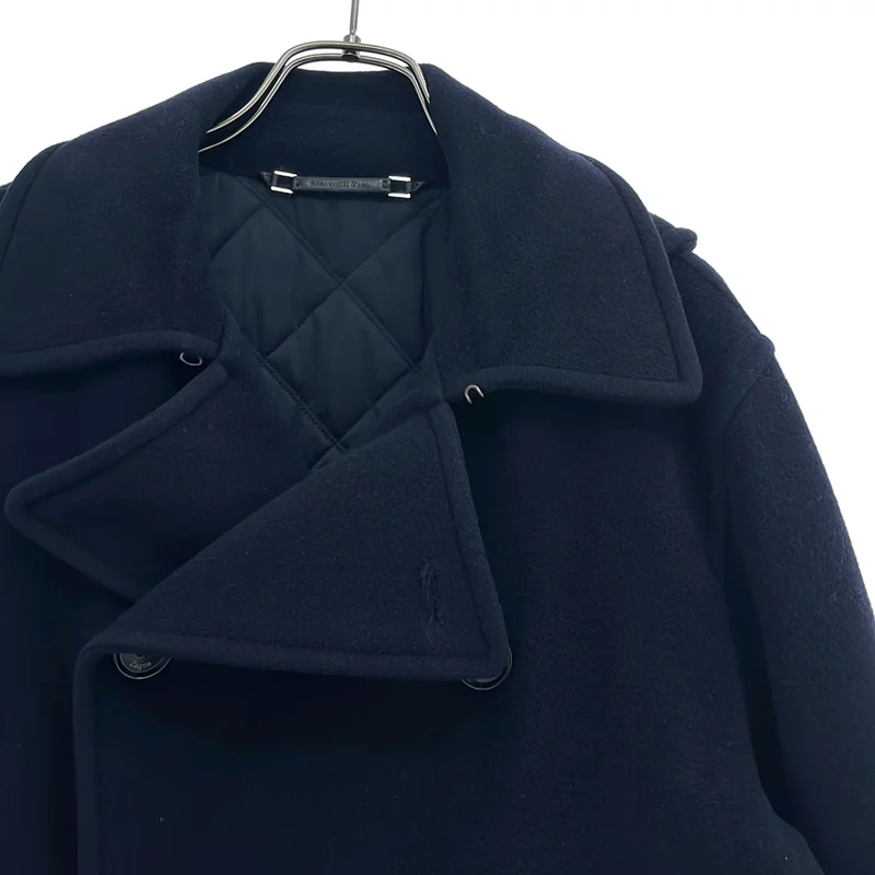 Ermenegildo Zegna / エルメネジルドゼニア | ウール カシミヤ 裏地キルティング Pコート | 50 | メンズ