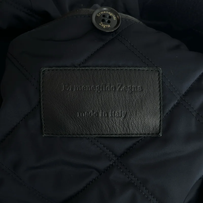 Ermenegildo Zegna / エルメネジルドゼニア | ウール カシミヤ 裏地キルティング Pコート | 50 | メンズ