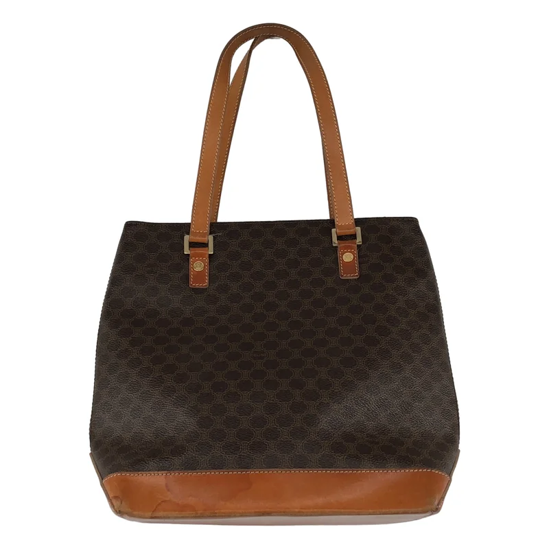CELINE / セリーヌ | マカダム 総柄 PVC レザー ショルダーバッグ |