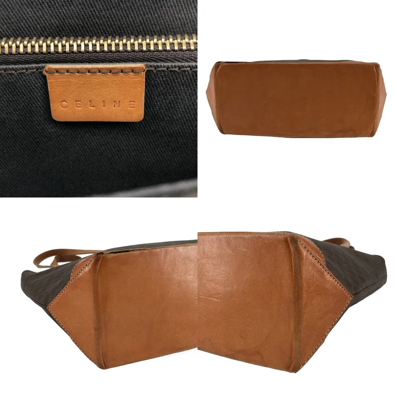 CELINE / セリーヌ | マカダム 総柄 PVC レザー ショルダーバッグ |
