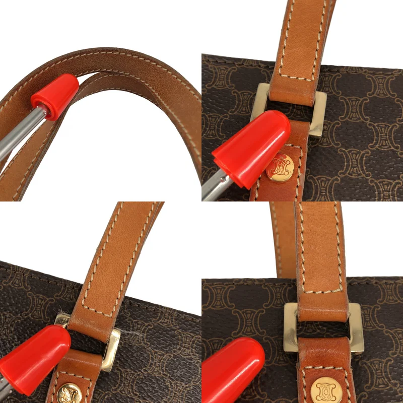 CELINE / セリーヌ | マカダム 総柄 PVC レザー ショルダーバッグ |
