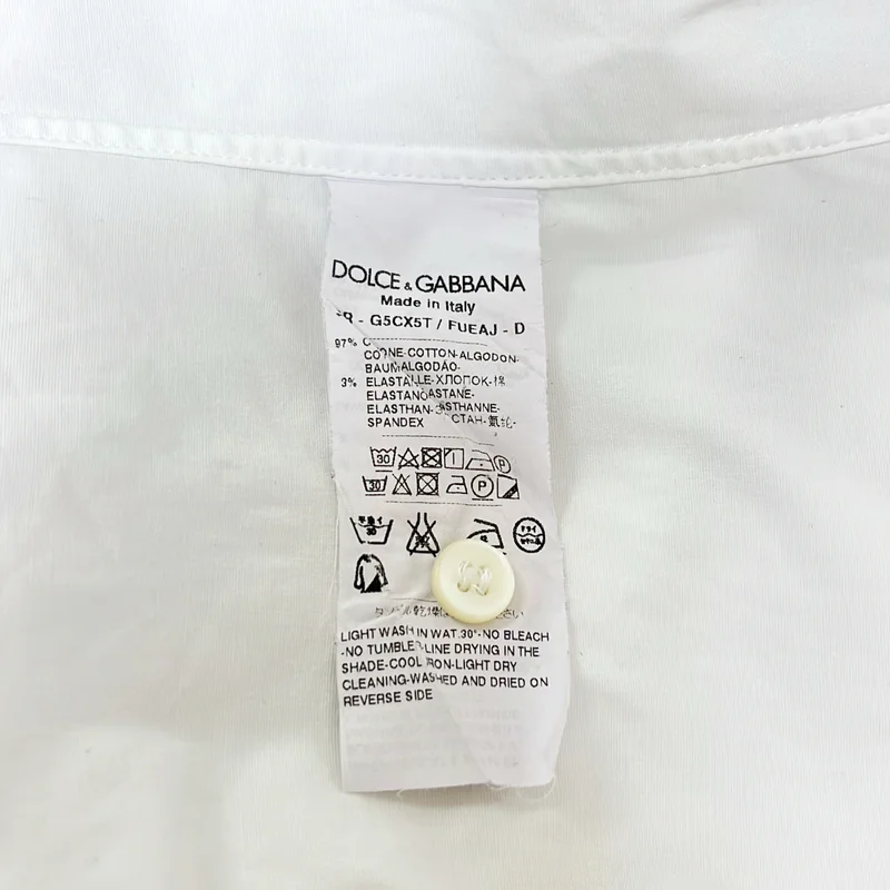 DOLCE＆GABBANA / ドルチェ＆ガッバーナドルガバ | コットン スタンダードシャツ | 15 1/2 | 39 | メンズ