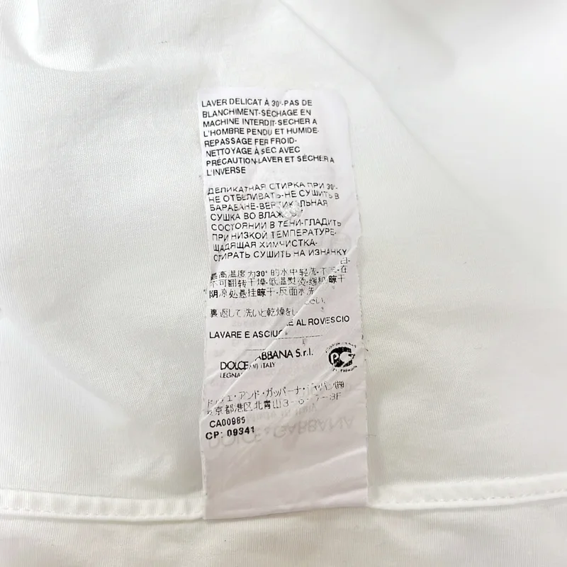 DOLCE＆GABBANA / ドルチェ＆ガッバーナドルガバ | コットン スタンダードシャツ | 15 1/2 | 39 | メンズ