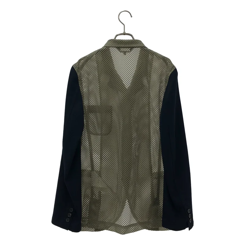 COMME des GARCONS HOMME DEUX / コムデギャルソンオムドゥ | 2025SS | 袖切り替え エステルメッシュテーラードジャケット | S | メンズ