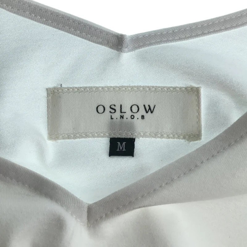 OSLOW / オスロー | コットンストレッチ Vネック ワイドブラウス | M | レディース