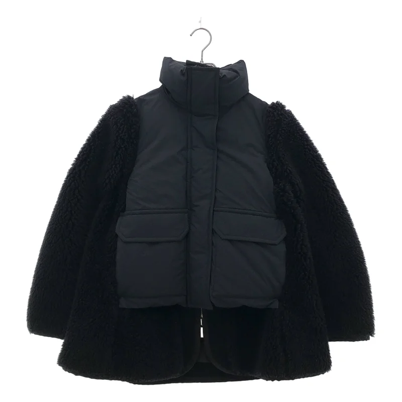 sacai / サカイ | 2022AW | Faux Shearling x Padded Blouson / ファーシャーリング パテッドブルゾン | 1 | レディース