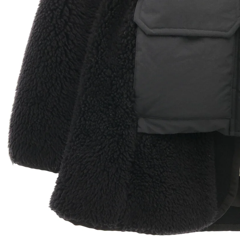 sacai / サカイ | 2022AW | Faux Shearling x Padded Blouson / ファーシャーリング パテッドブルゾン | 1 | レディース