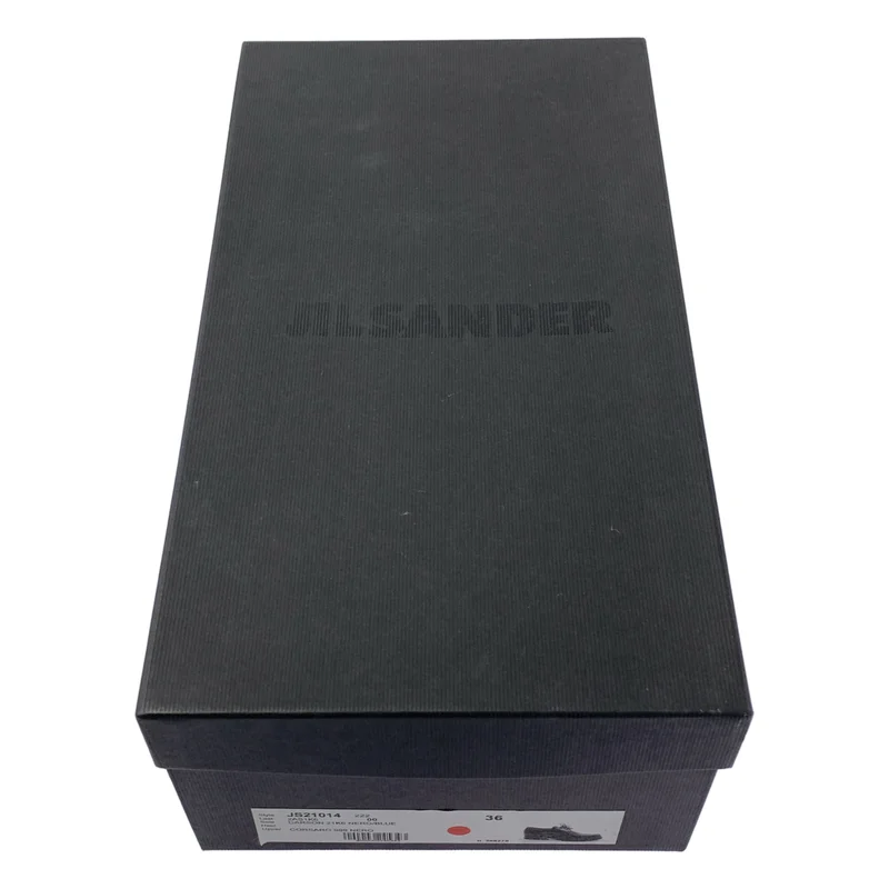 JIL SANDER / ジルサンダー | レザー リボン レースアップシューズ | 36 | レディース