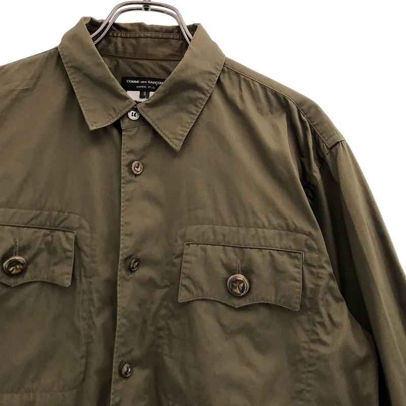 COMME des GARCONS HOMME PLUS / コムデギャルソンオムプリュス | 2015SS | コットン 金ボタン シャツジャケット | S | メンズ
