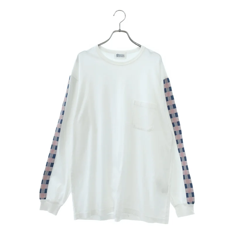KUON / クオン | 刺し子 トリム ロングスリーブ Tシャツ | L | メンズ
