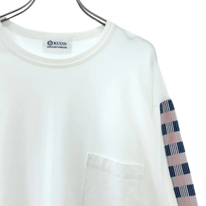 KUON / クオン | 刺し子 トリム ロングスリーブ Tシャツ | L | メンズ