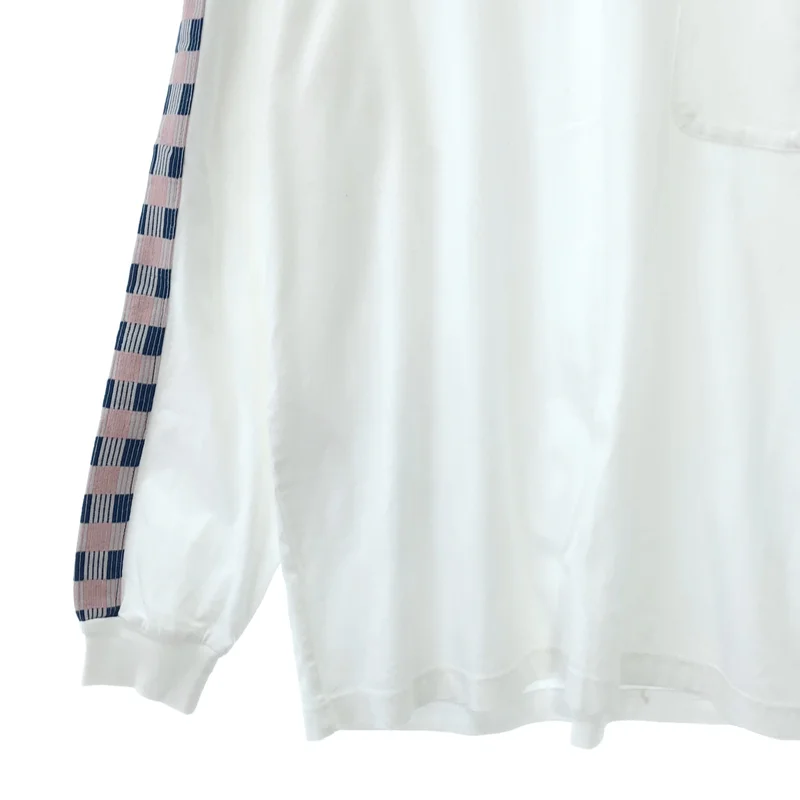 KUON / クオン | 刺し子 トリム ロングスリーブ Tシャツ | L | メンズ